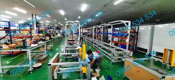 Lắp ráp băng tải line sản xuất 2 - Công Ty TNHH Leanway Việt Nam